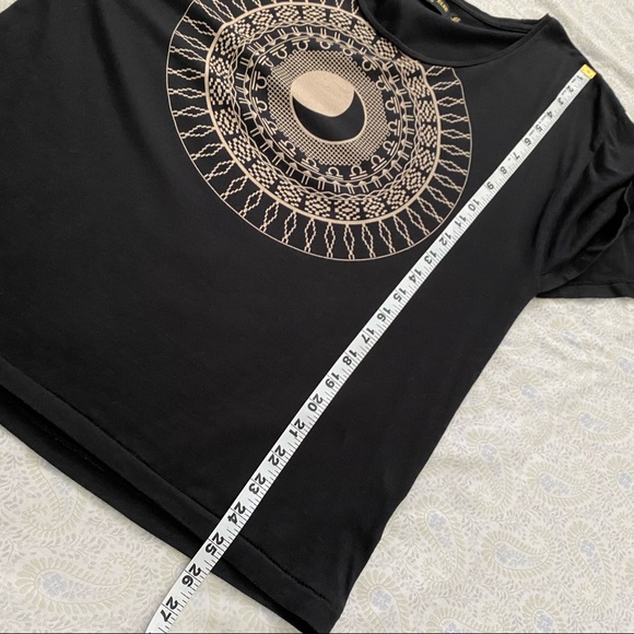 Something Else by Natalie Wood boho moon blouse, black tan - Picture 5 of 8